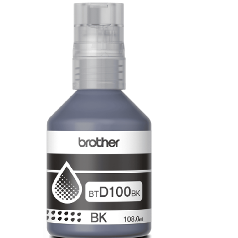 Botella de Tinta Brother BTD100BK - Color Negro 1