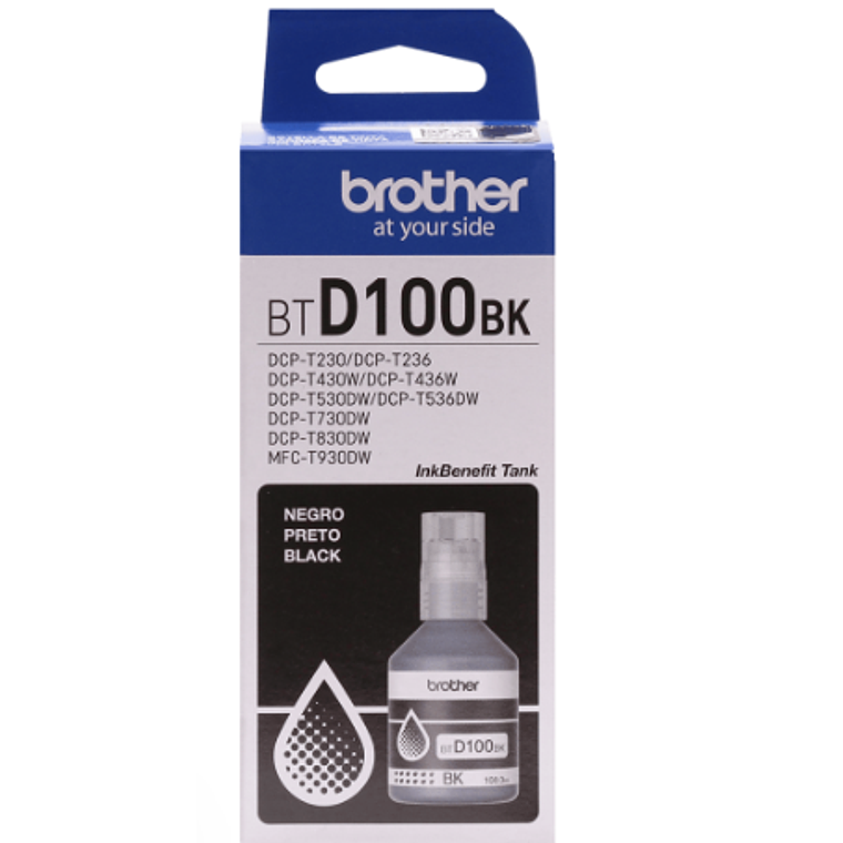Botella de Tinta Brother BTD100BK - Color Negro 2