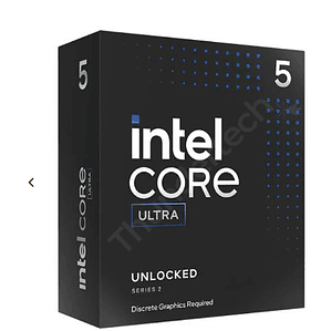 Procesador Intel Core Ultra 5 245KF (LGA1851, 3.6/5.2 GHz, 6 P-cores, 8 E-cores, 24MB Cache, Sin Video)