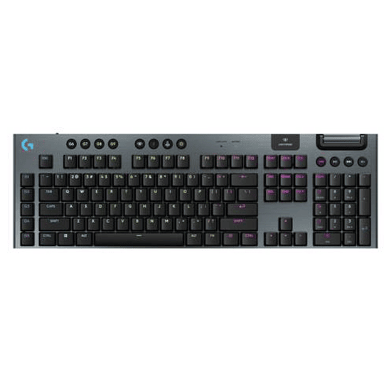 Teclado Gamer Logitech G915 X LIGHTSPEED (Switch GL Tactil, Inglés, Negro)