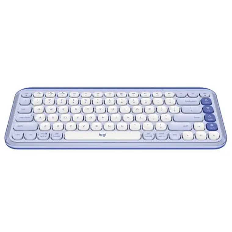 Kit Teclado y Mouse Inalámbricos Logitech POP Icon Combo - Lila y Blanco Crudo Español- 920-013054 2