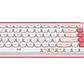 Kit Teclado y Mouse Inalámbricos Logitech POP Icon Combo - Rosado y Blanco Crudo Español - Miniatura 2