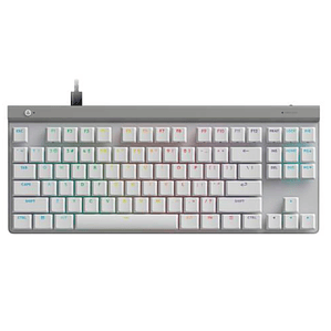 Teclado Mecánico Gaming con Cable Logitech G515 TKL, Blanco Inglés Táctil
