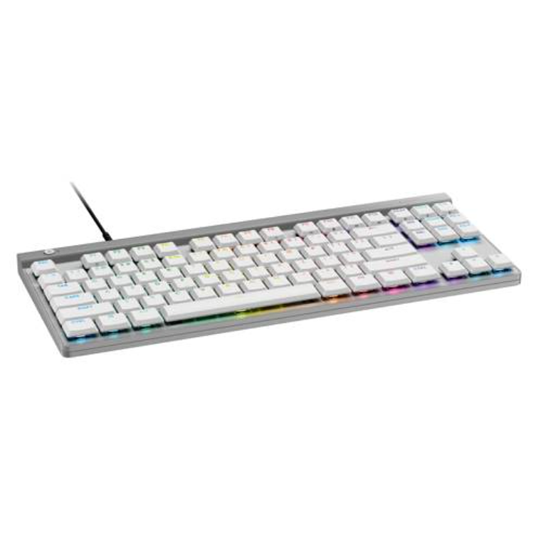 Teclado Mecánico Gaming con Cable Logitech G515 TKL, Blanco Inglés Táctil 2