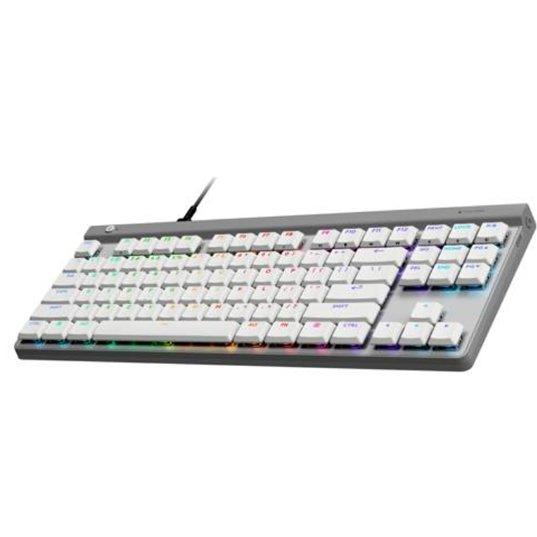 Teclado Mecánico Gaming con Cable Logitech G515 TKL, Blanco Inglés Táctil 4