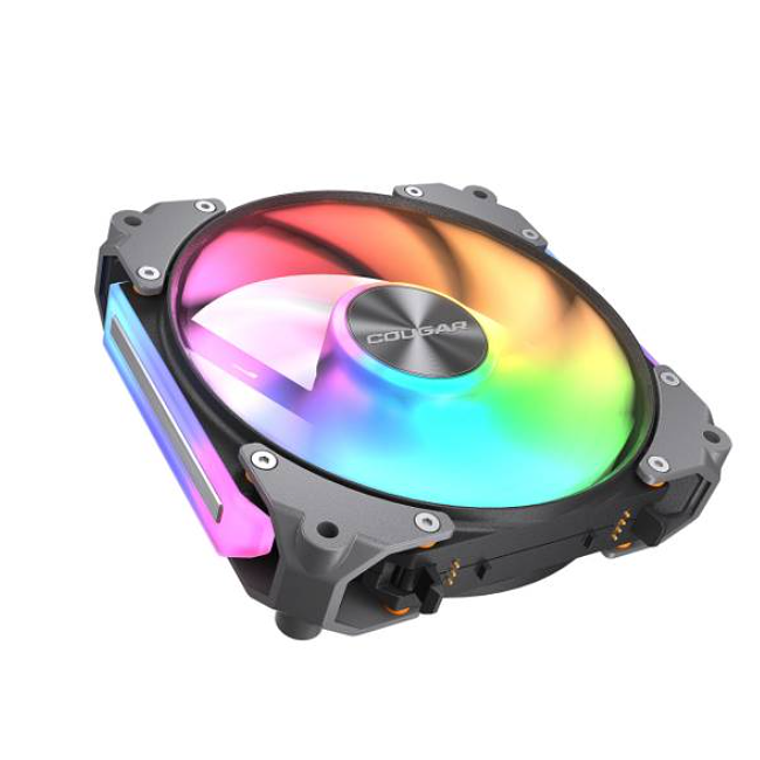 Ventilador Imantado Modular Universal COUGAR Apolar 120 ARGB - Paquete Individual, Color Negro 1