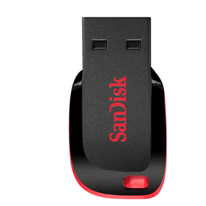 Unidad flash USB 32 GB - USB 2.0 - Sandisk - Rojo / Negro