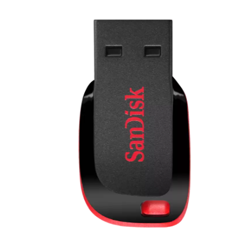 Unidad flash USB 32 GB - USB 2.0 - Sandisk - Rojo / Negro 1
