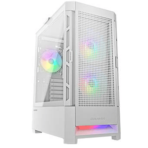 Gabinete COUGAR Duoface RGB -Mid Tower Paneles Frontales Intercambiables y Ventiladores ARGB, Blanco