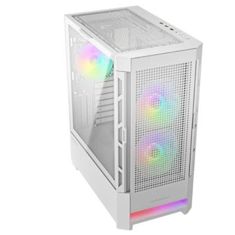 Gabinete COUGAR Duoface RGB -Mid Tower Paneles Frontales Intercambiables y Ventiladores ARGB, Blanco 3