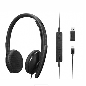 Audífonos Alambricos Lenovo, USB-C - Negro