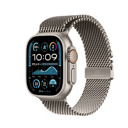 Apple Watch Ultra 2 GPS + Cellular 49mm titanio natural, banda titanio Milanese Loop, Natural, L)