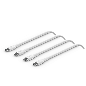 Cable x2 USB-C a USB-C de 1.0 Mt PVC Belkin blanco