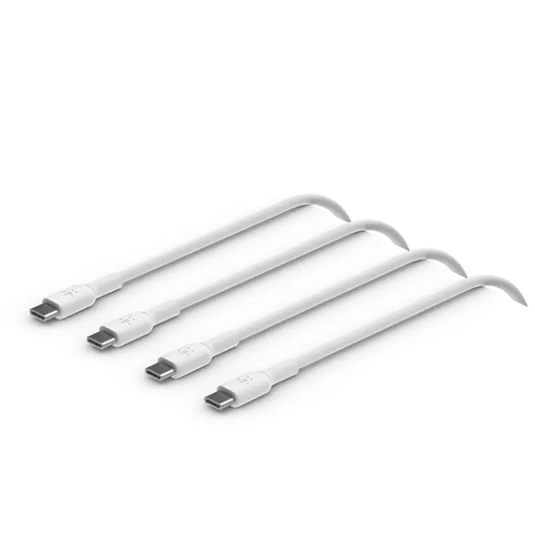 Cable x2 USB-C a USB-C de 1.0 Mt PVC Belkin blanco 1