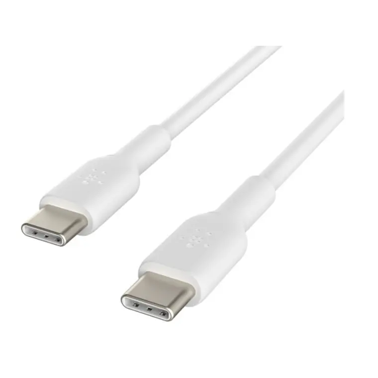 Cable x2 USB-C a USB-C de 1.0 Mt PVC Belkin blanco 2
