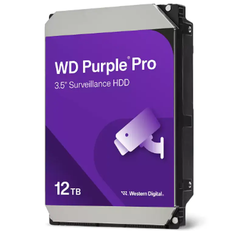 Disco duro de supervigilancia de  12TB  Western Digital Purple Pro 256MB 3.5IN SATA 1