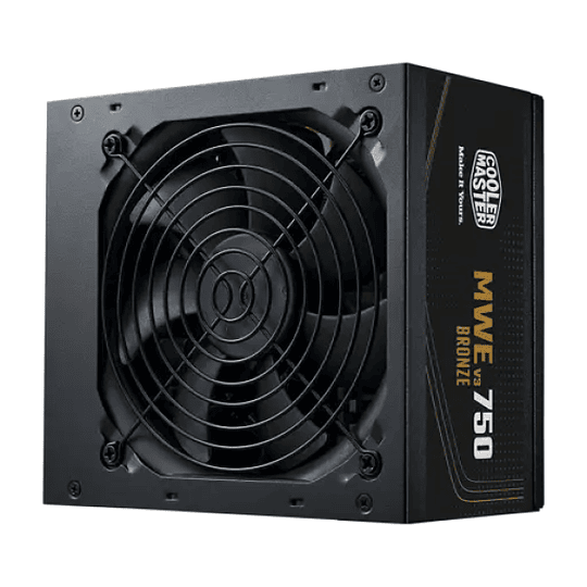 Fuente de Poder 750W Cooler Master MWE V2 Full Range (Certificada 80+ Bronze, ATX)	