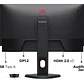 Monitor 24.5“ Gamer BenQ Zowie XL2566X+ (TN, Full HD, 400Hz, DP+HDMI, Vesa) - Miniatura 2