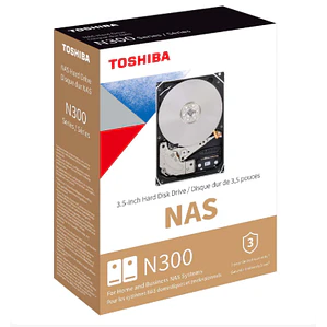 Disco Duro NAS Toshiba N300 de 10TB (3.5“, 7200rpm, SATA, 512MB de Caché)