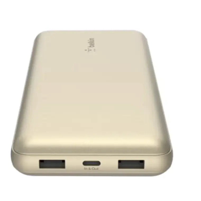 Batería externa 20.000 mAh | 2xUSB-A 1xUSB-C 15W Belkin oro 2