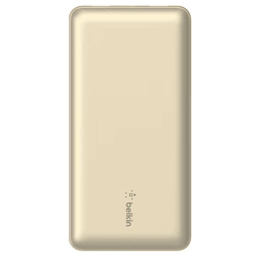 Batería 20.000 mAh 2xUSB-A 1xUSB-C 15W Belkin oro