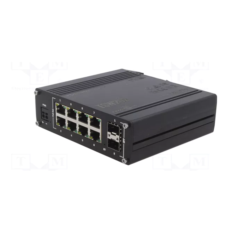 Switch 8 puertos Industrial PoE/ 2 SFP/ Profinet / Administrable (No incluye fuente de poder) 1