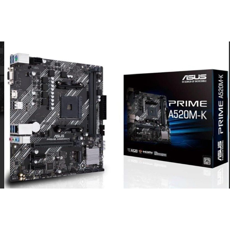 Placa Madre Asus Prime A520M-K Socket AM4/ Micro ATX 1