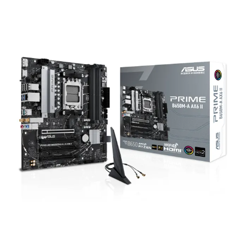 Placa Madre Asus Prime B650M-A,  AX6 II AMD AM5, DDR5   1