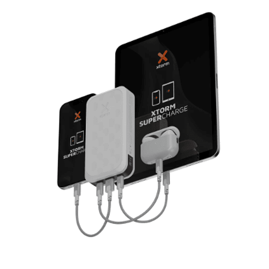 Batería 20.000 mAh 2xUSB-C 1xUSB-A 35W Fuel Series Xtorm blanco crepúsculo