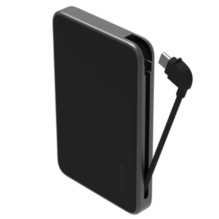 Bateria externa 5.000 mAh | Mini cargador portátil Mophie Powerstation Plus- Negro 1