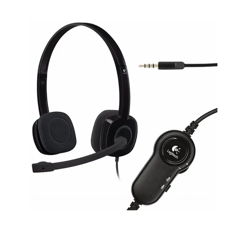 Auricular Logitech Stereo H151 cableado Jack 3.5mm 2