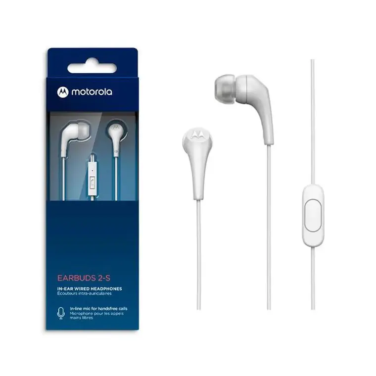 Audifonos Motorola EarBuds 2 Wired blanco 2