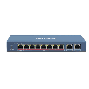 Switch 8 puertos PoE Fast Ethernet no administrado, Hikvision