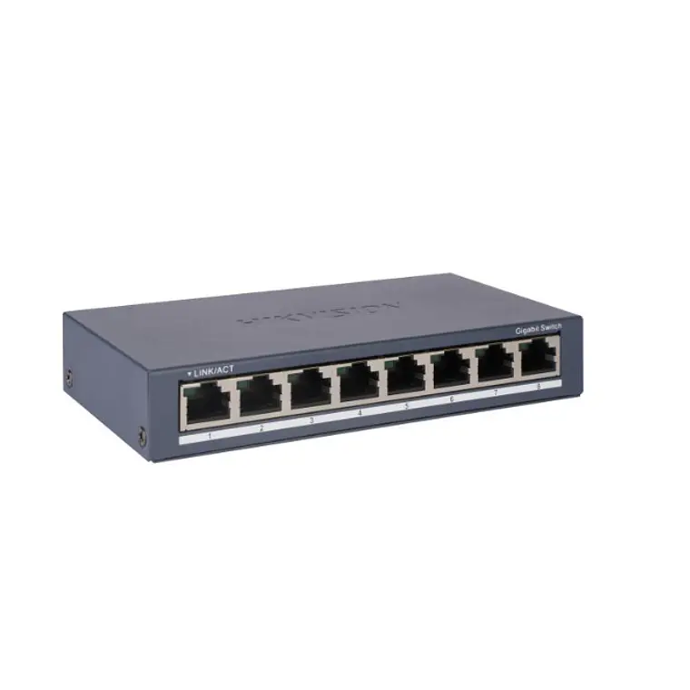 Switch 8 puertos Hikvision Conmutador Gigabit  1