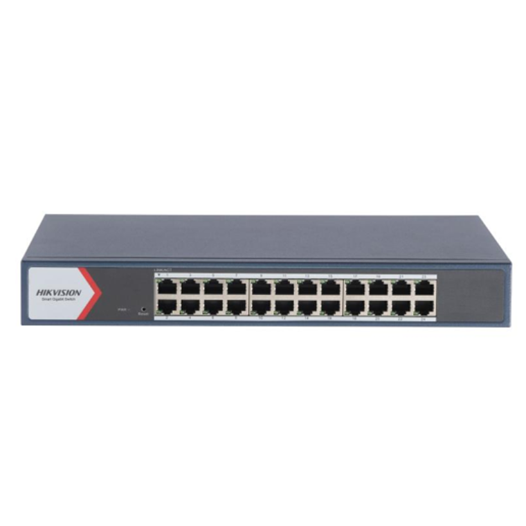 Switch 24 Puertos Gigabit Inteligente, Hikvision DS-3E1524-EI RJ45 1