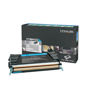 Cartucho de Toner Lexmark C736H1CG color Cian