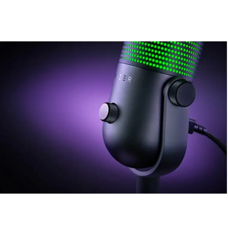 Micrófono Gamer USB RGB Profesional Razer Seiren V3 Chroma 3