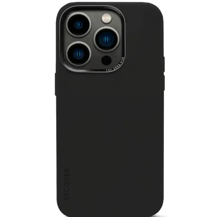 Funda silicona con MagSafe para iPhone 15/14/ 13 Decoded Negro 1