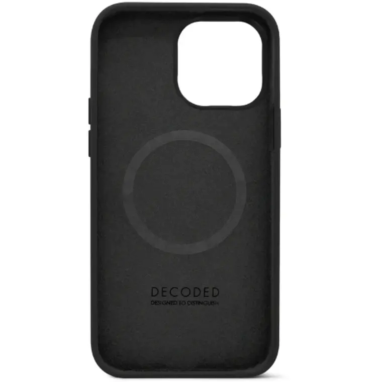 Funda silicona con MagSafe para iPhone 15/14/ 13 Decoded Negro 2