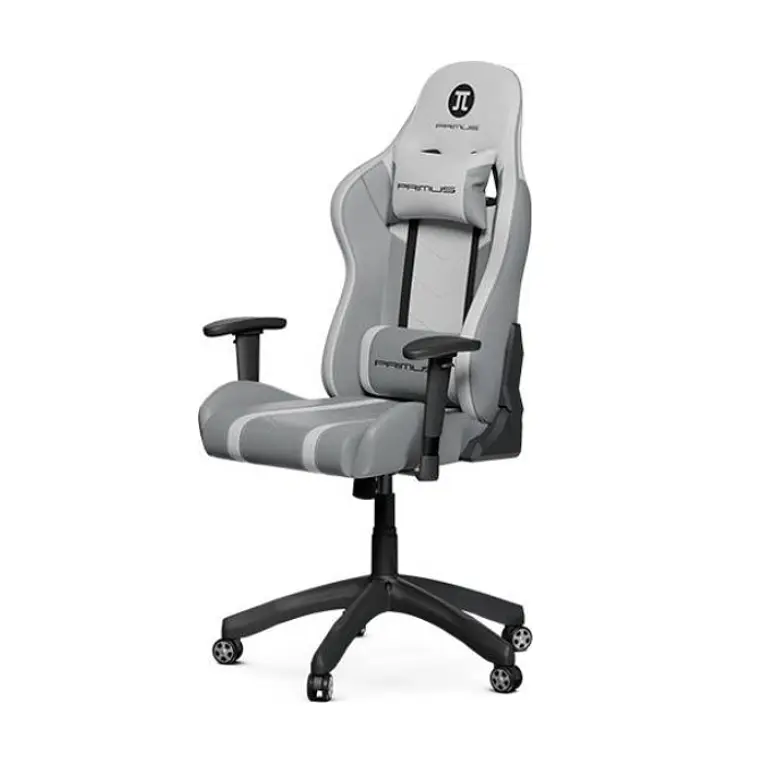 Silla Gamer Primus Thronos100 PCH-103BB - Ergonómica, Ajustable, Blanco con Gris 1