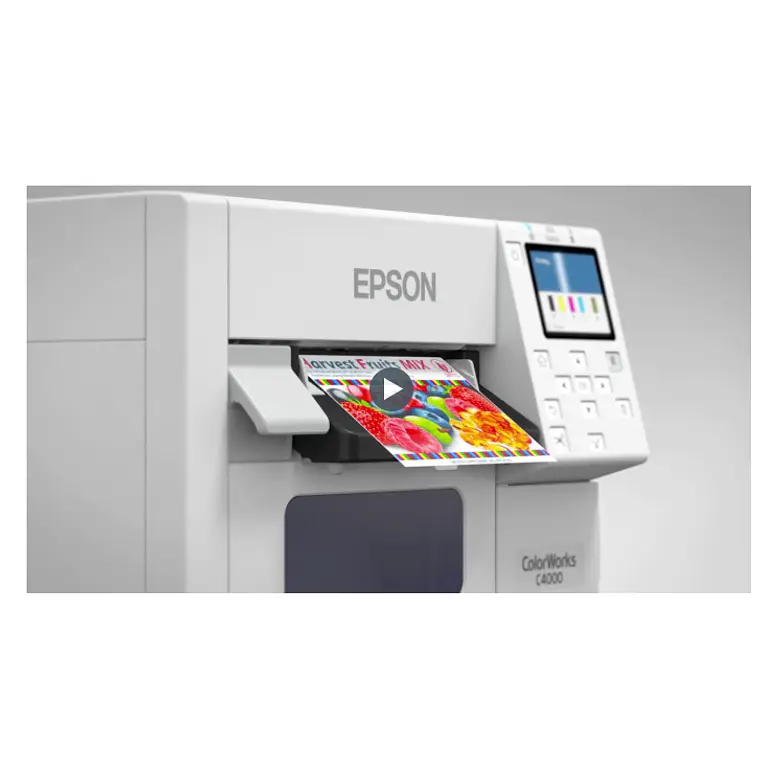 Impresora de Etiquetas Epson CW-C4000 (Rollo 4.41“, 1200dpi, 101.6mm/seg, USB/LAN) 1