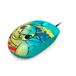 Mouse con Cable Xtech XTM-D406ST-BL - Edición Stitch, USB, 1000DPI, Azul