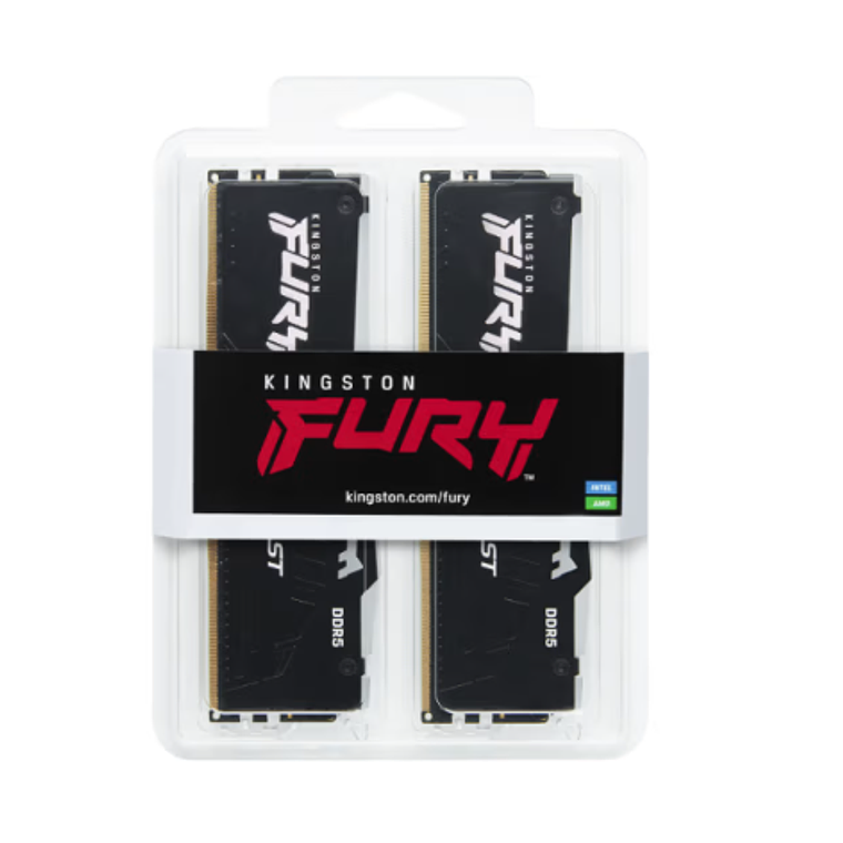 Memoria Ram 64GB, DDR5,  CL30 DIMM (Kit of 2) FURY Beast, Kingston 3