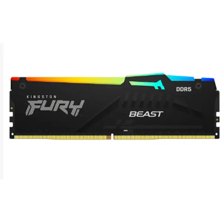 Memoria Ram 32GB, DDR5,  6000MT/s DDR5 CL30 DIMM (Kit of 2) Fury Beast, Kingston 1