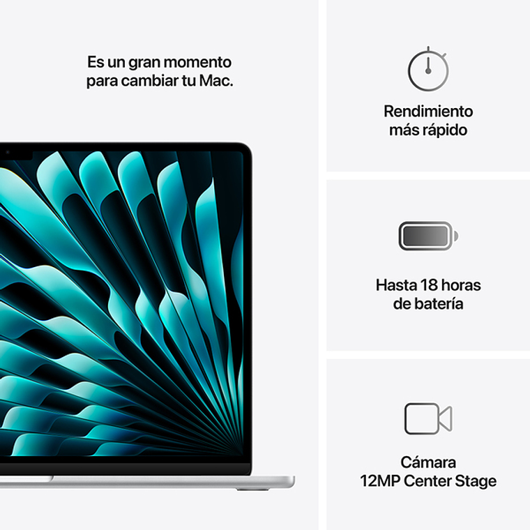 MacBook Air 15.3“ (Chip M4 10Core, GPU 10Core, 24GB Ram, 512GB) Plata 6