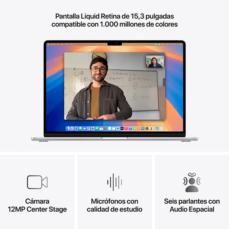 MacBook Air 13.6“ (Chip M4 10Core, GPU 10Core, 16GB Ram, 512GB) Azul cielo 6