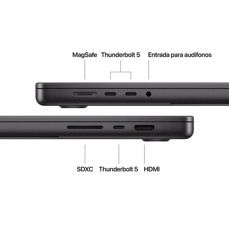 MacBook Pro 14“ (Chip M4 Pro 12Core, GPU 16Core, 24GB Ram, 512GB SSD) Negro espacial 3