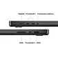MacBook Pro 14“ (Chip M4 Pro 12Core, GPU 16Core, 24GB Ram, 512GB SSD) Negro espacial - Miniatura 3