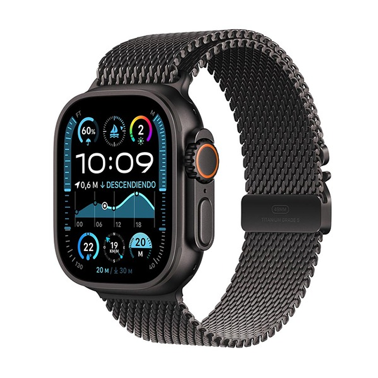 Apple Watch Ultra 2 | 49mm (Titanio negro, correa titanio Milanese) Talla M 1