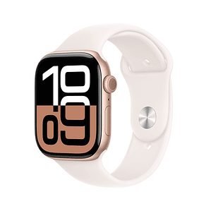 Apple Watch S10 GPS | 46mm (Aluminio Rose Gold, Correa Light Blush Sport) Talla M/L
